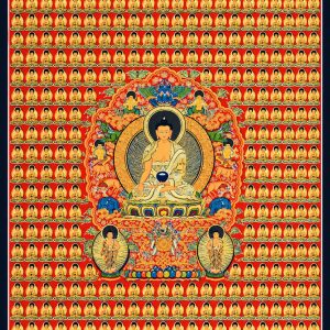 1000 buddhas thangka